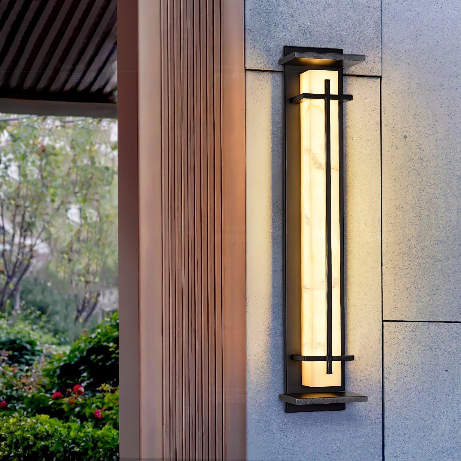Velurd - Lámpara de pared exterior impermeable con LED