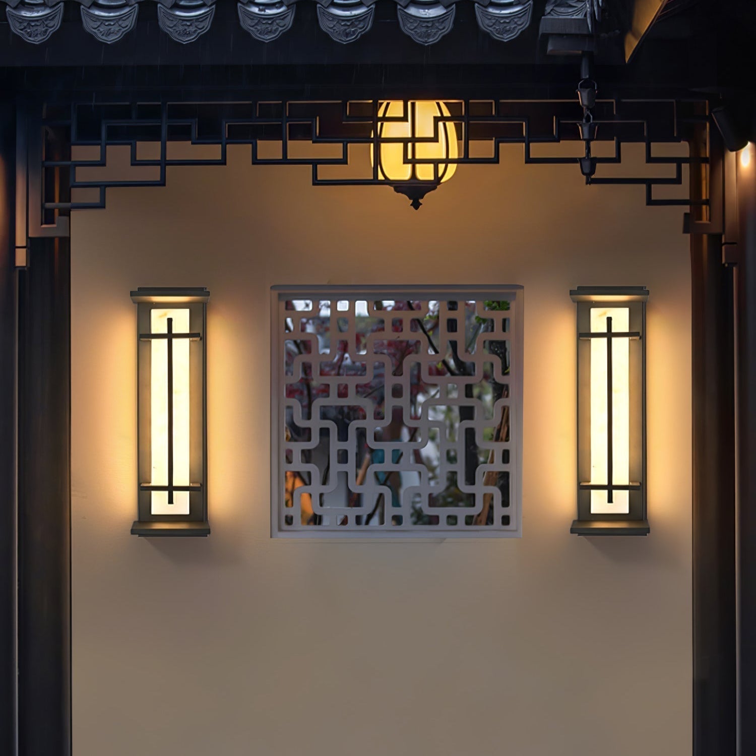 Velurd - Lámpara de pared exterior impermeable con LED