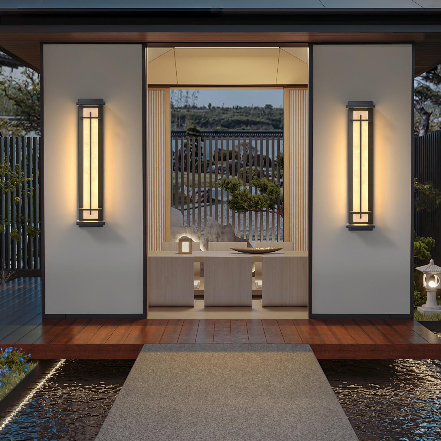 Velurd - Lámpara de pared exterior impermeable con LED