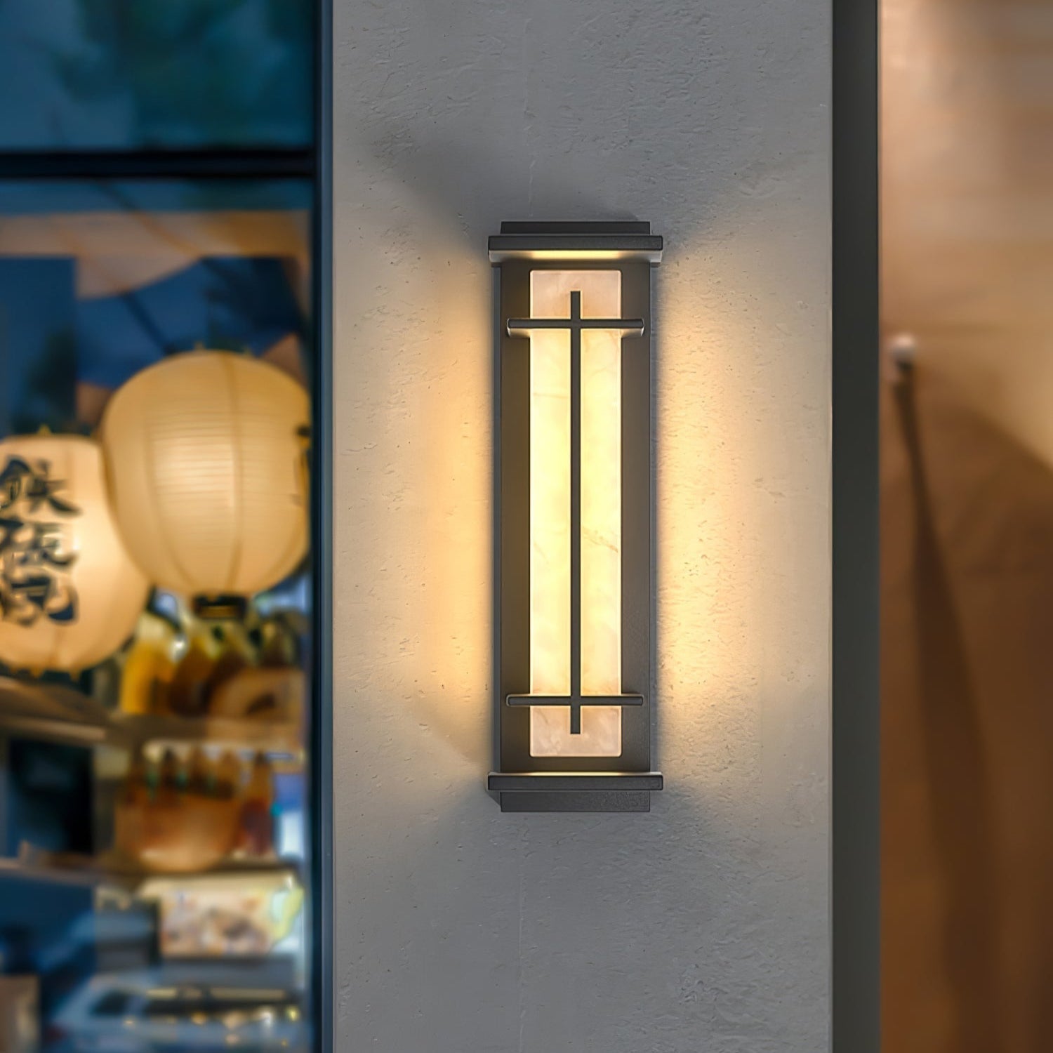 Velurd - Lámpara de pared exterior impermeable con LED