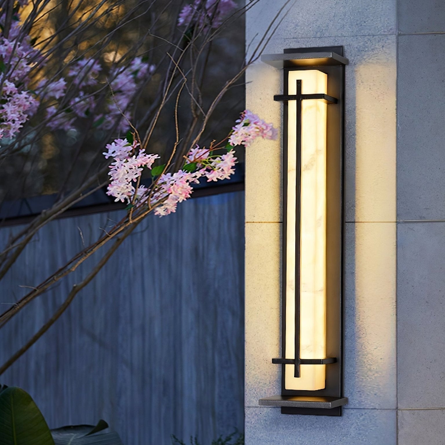 Velurd - Lámpara de pared exterior impermeable con LED