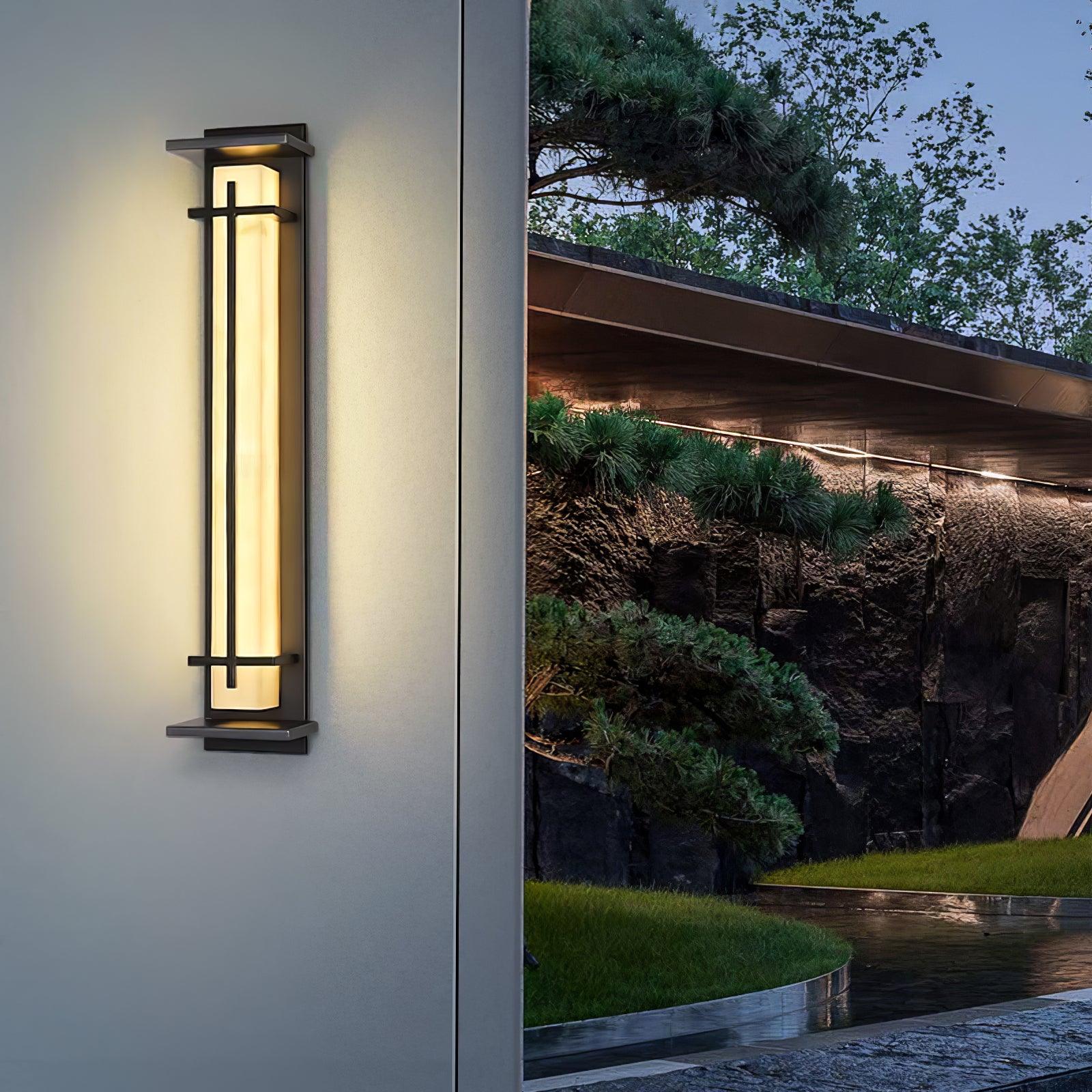 Velurd - Lámpara de pared exterior impermeable con LED
