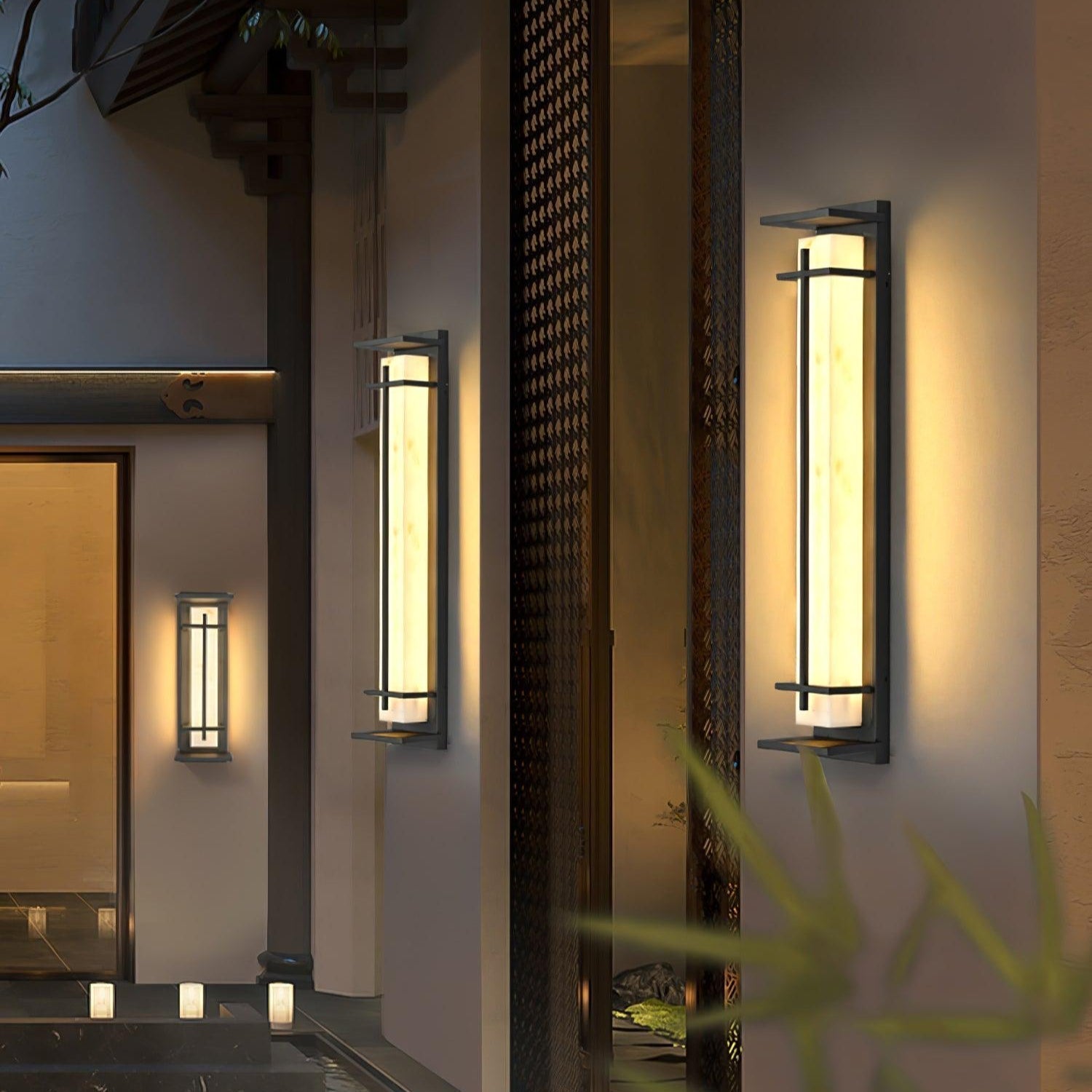 Velurd - Lámpara de pared exterior impermeable con LED