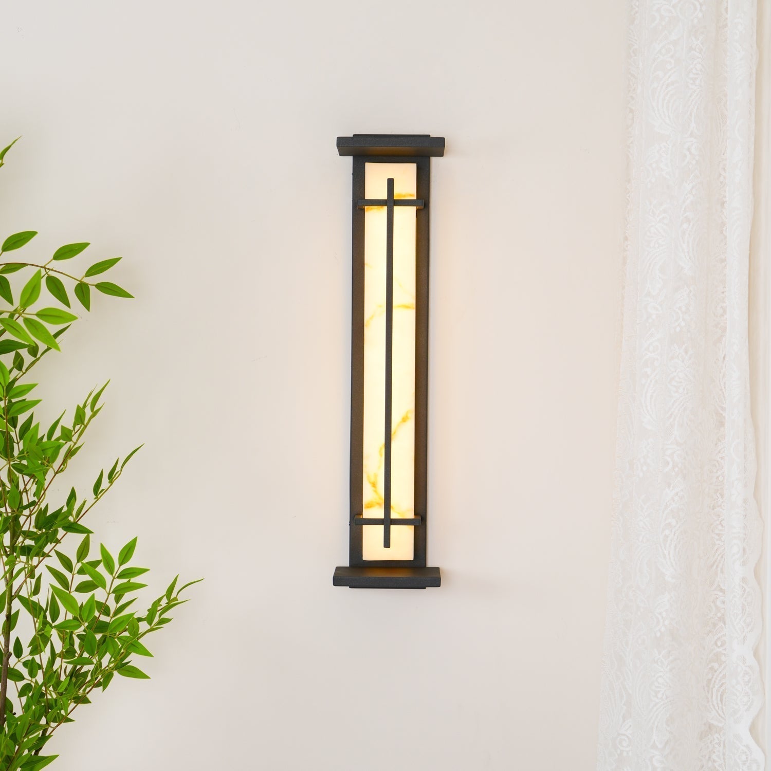 Velurd - Lámpara de pared exterior impermeable con LED