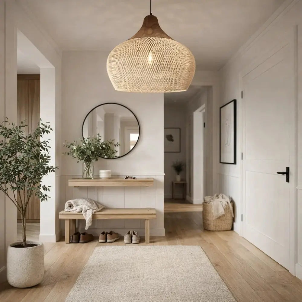 Orivane - Suspension en rotin
