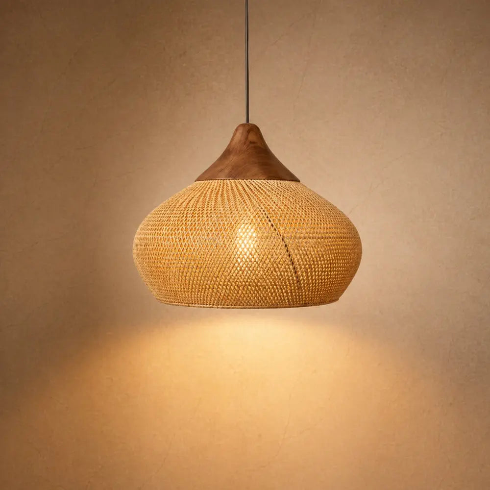 Orivane - Suspension en rotin