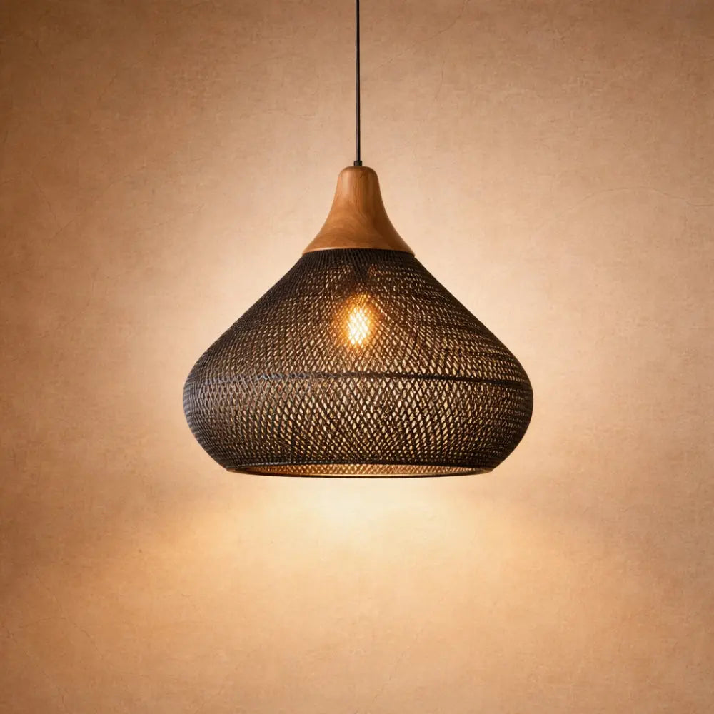 Orivane - Suspension en rotin