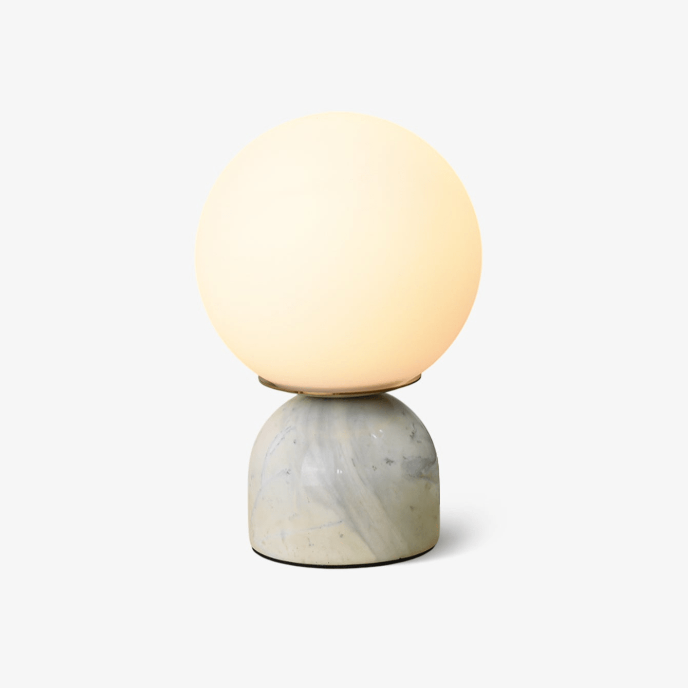 Dirella - Lampada da tavolo sferica in marmo contemporanea