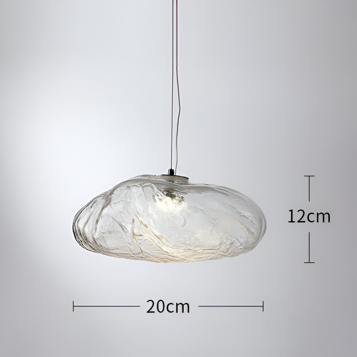 Novera - Suspension en verre minimaliste Nuages en fibre de verre