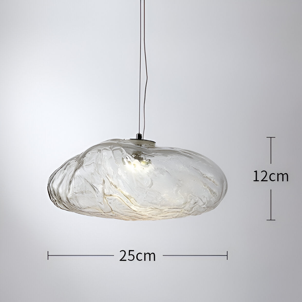 Novera - Suspension en verre minimaliste Nuages en fibre de verre