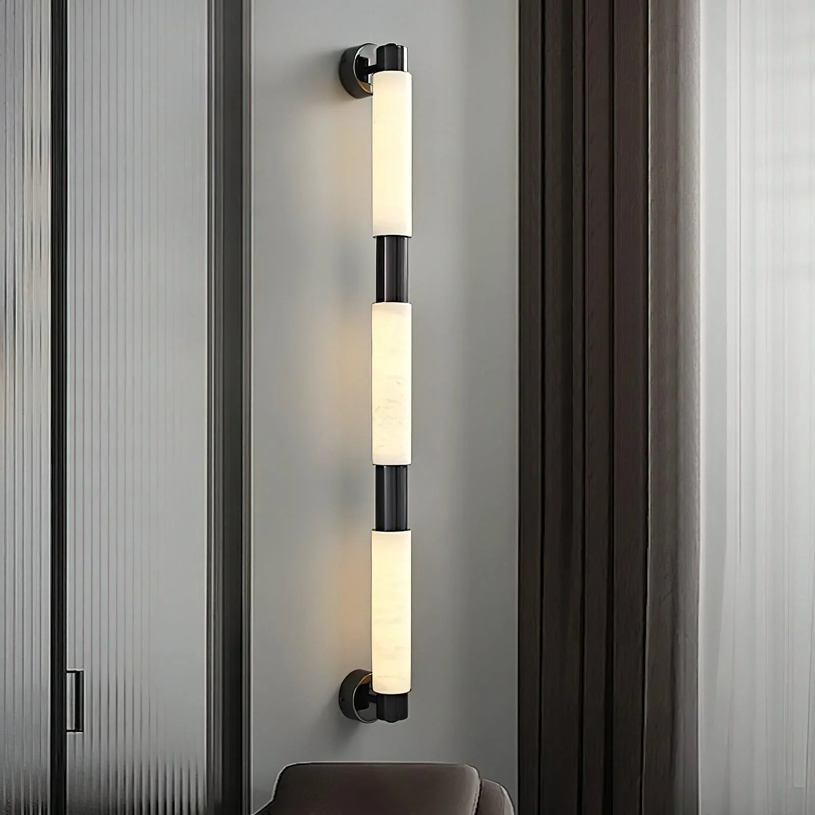 Solenari – Tube Alabaster Minimalist Wall Lamp