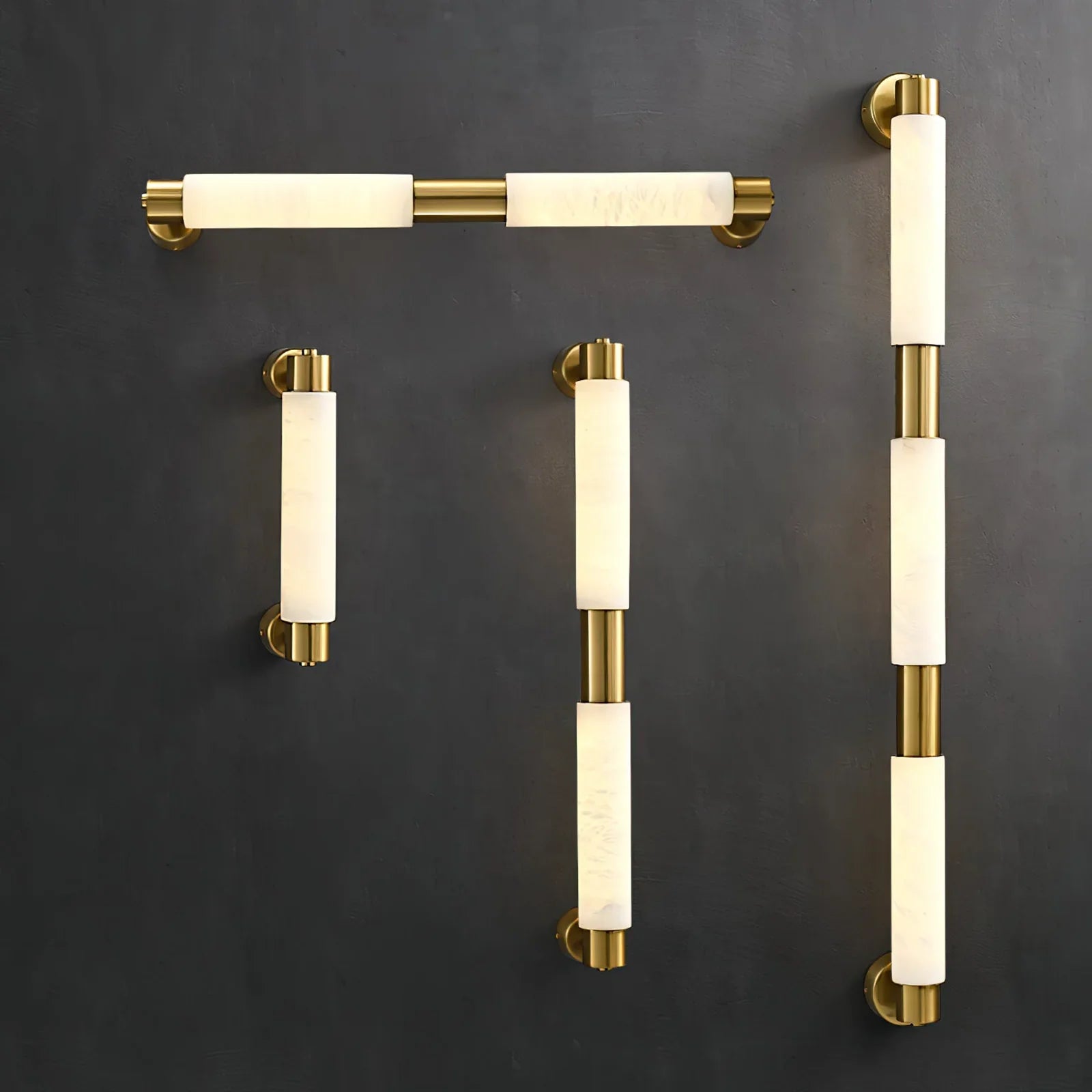 Solenari – Tube Alabaster Minimalist Wall Lamp