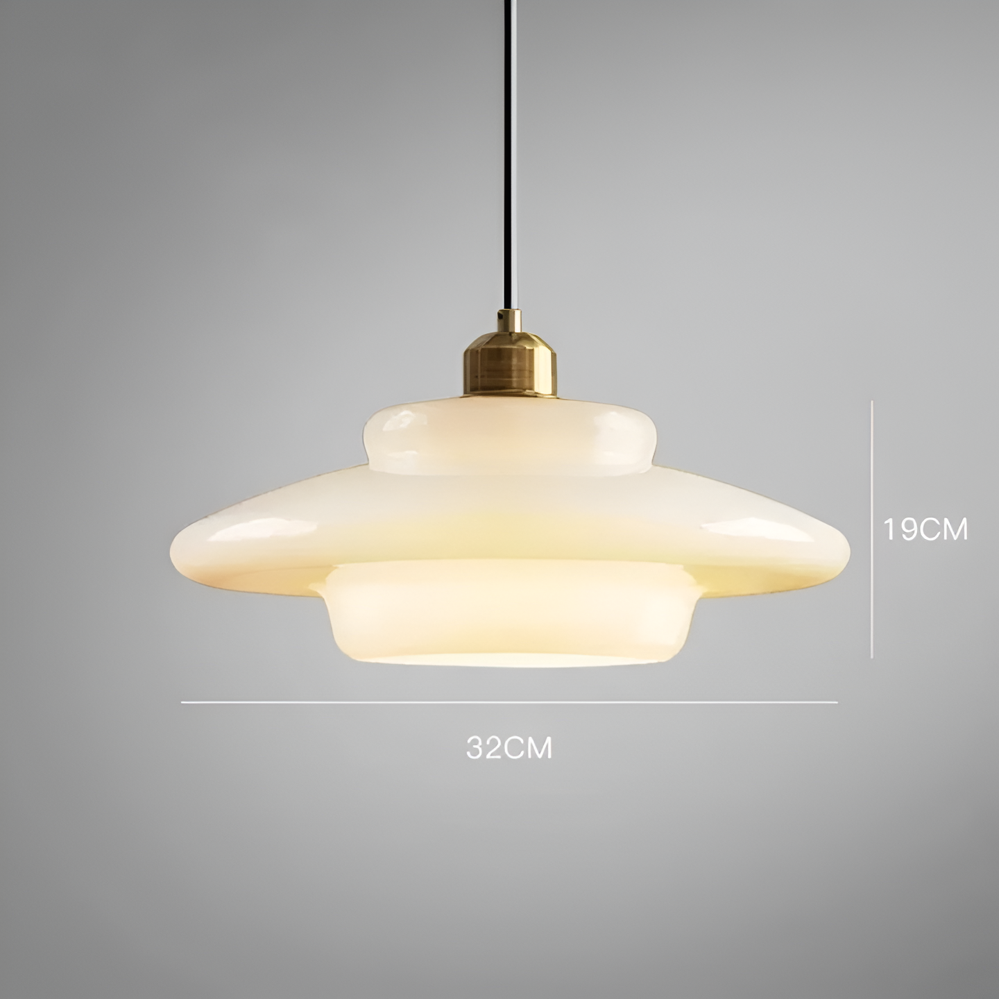 Caelis - Art Deco Glass Pendant Light