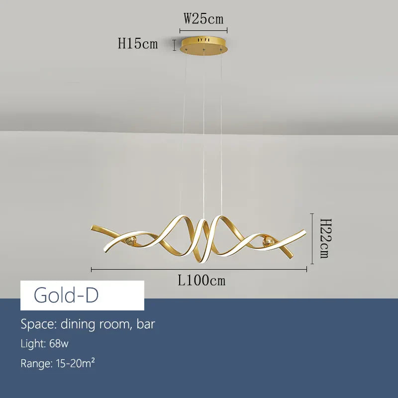 Maravelle – Sochařský moderní skleněný lustr