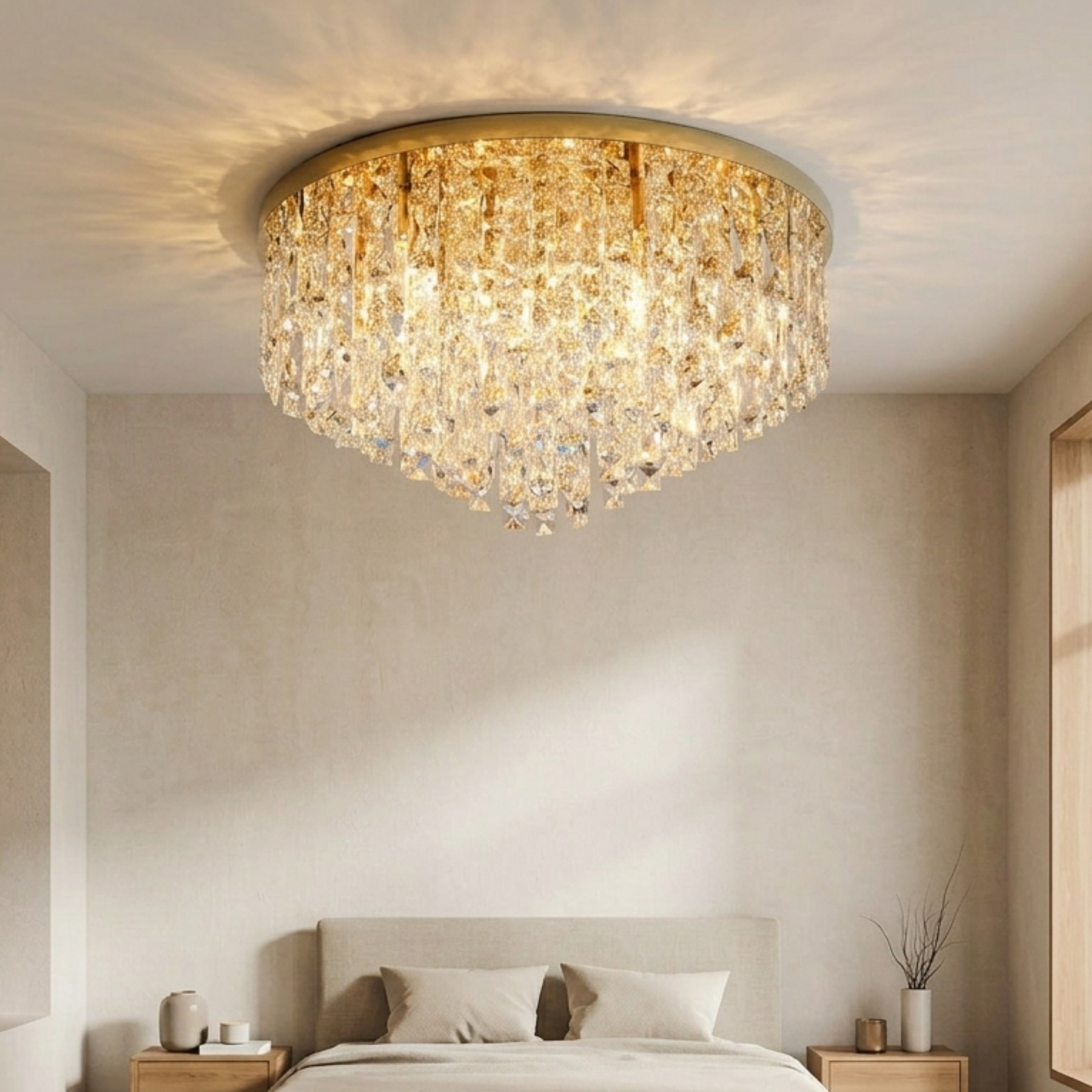 Baurelith – Luksus Krystal Loftkrone