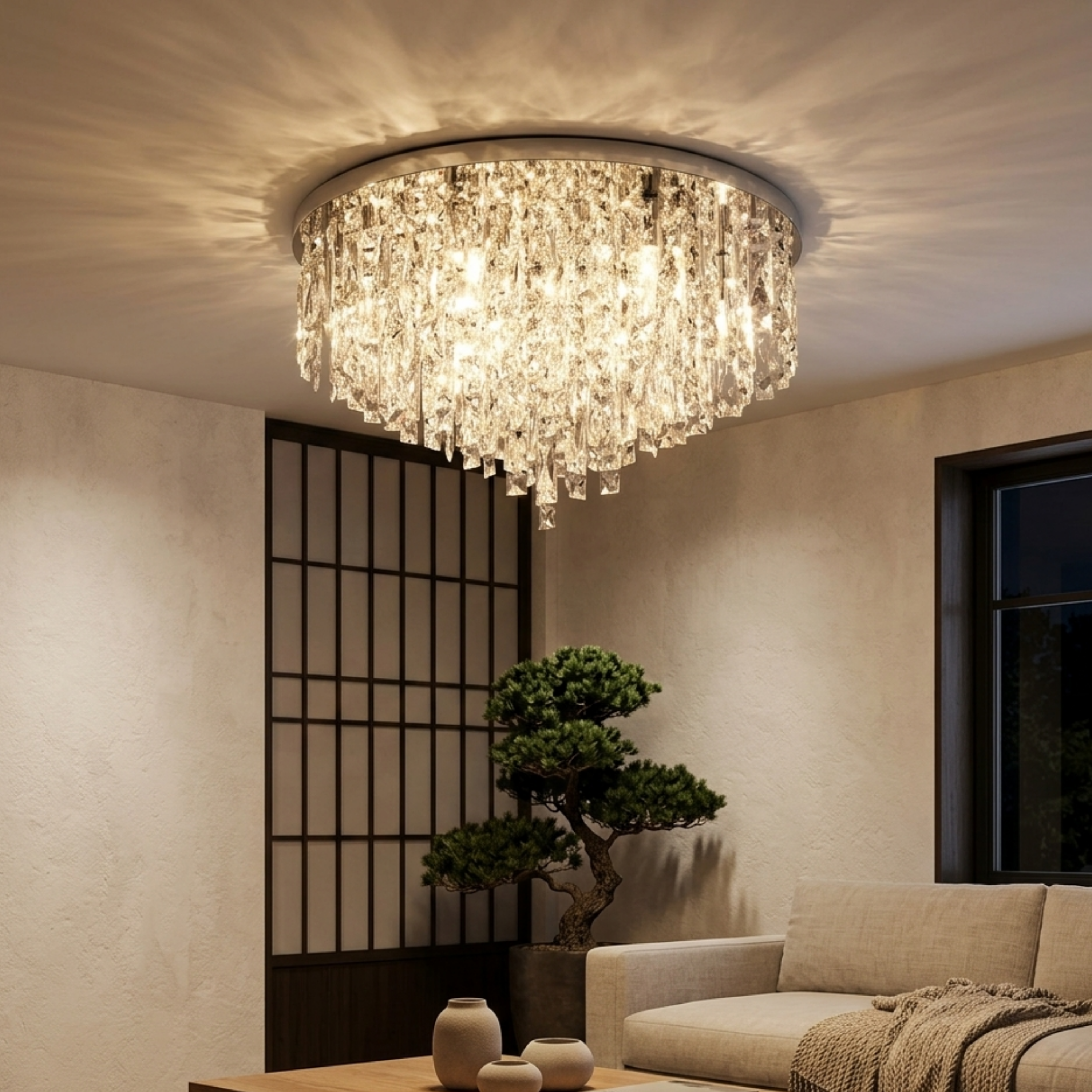Baurelith – Luksus Krystal Loftkrone