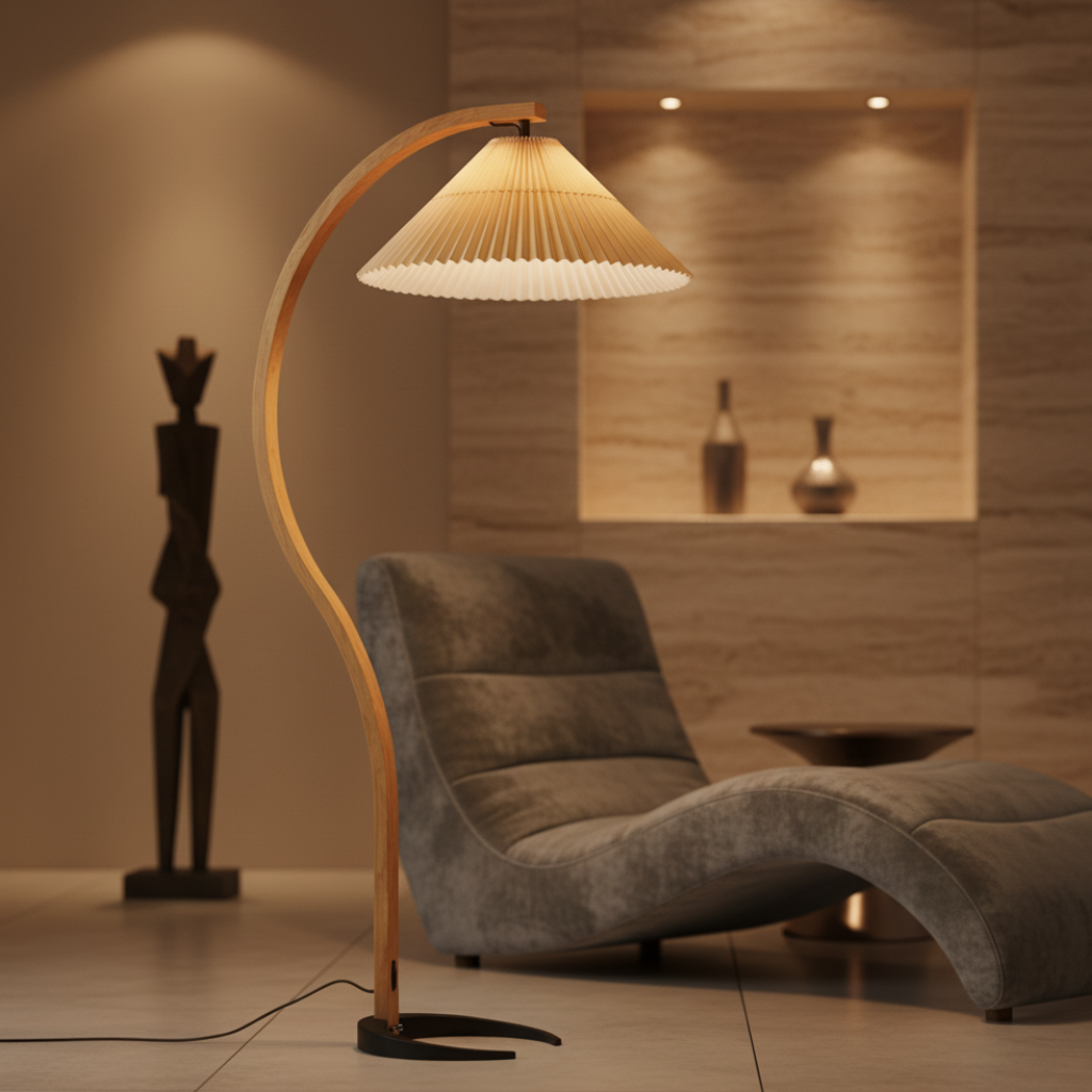 Virello - Lampe sur pied moderne élégante à DEL pour salon et chambre à coucher