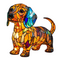 Drovius – Radiant Dachshund Handmade LED Dog Lamp