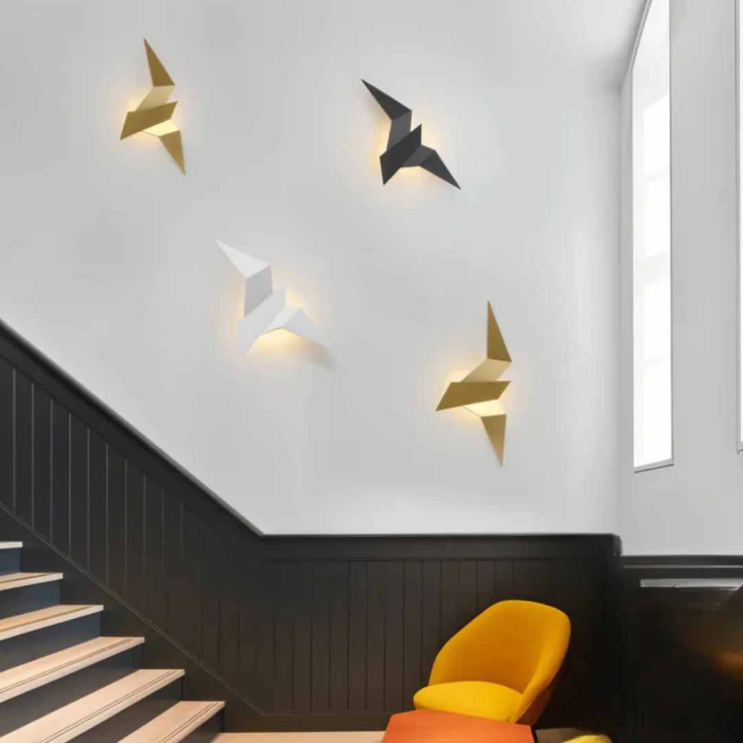 Veluxa - LED Origami Væglampe Varm Hvid