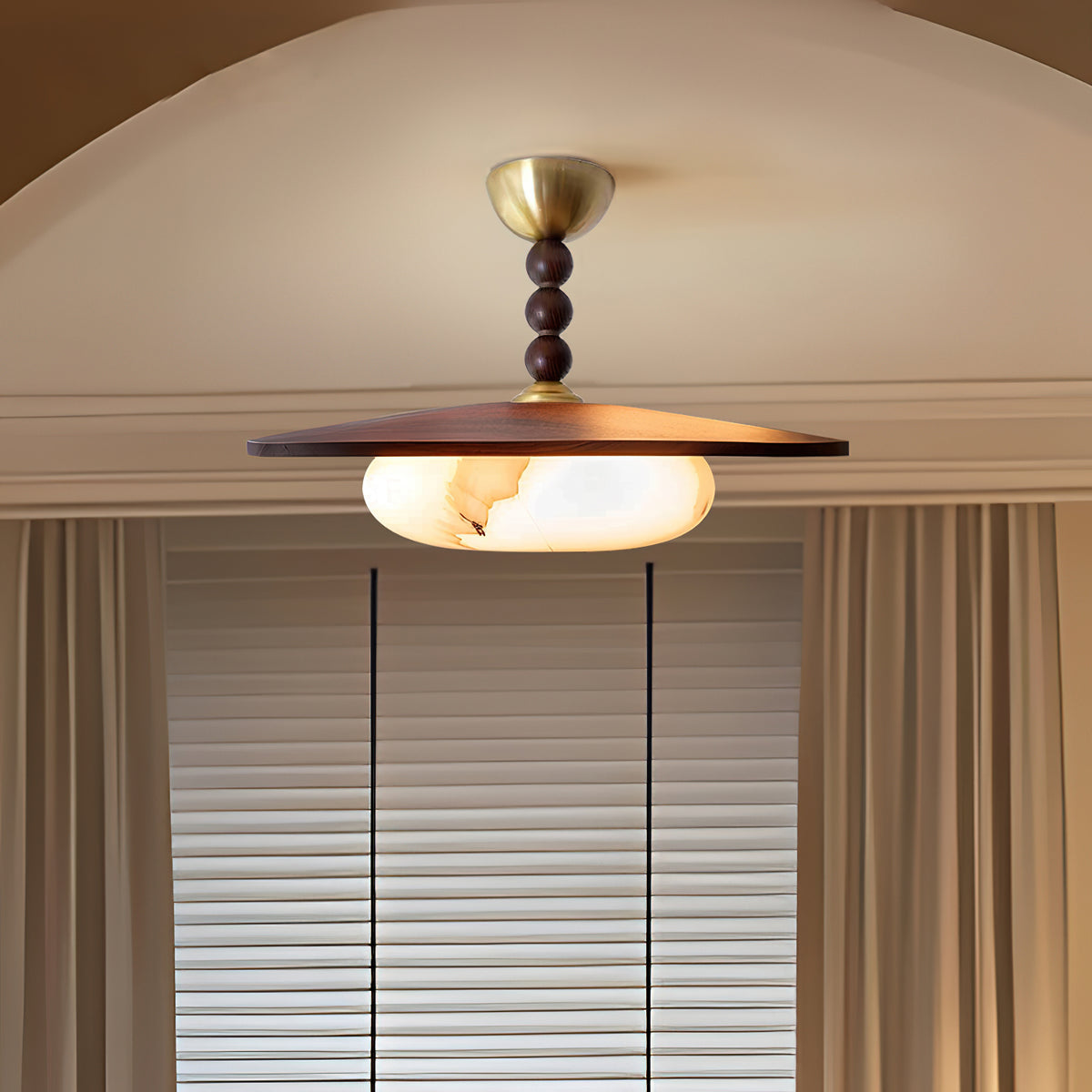 Auralen – Fa Modern Alabástrom Mennyezeti Lámpa