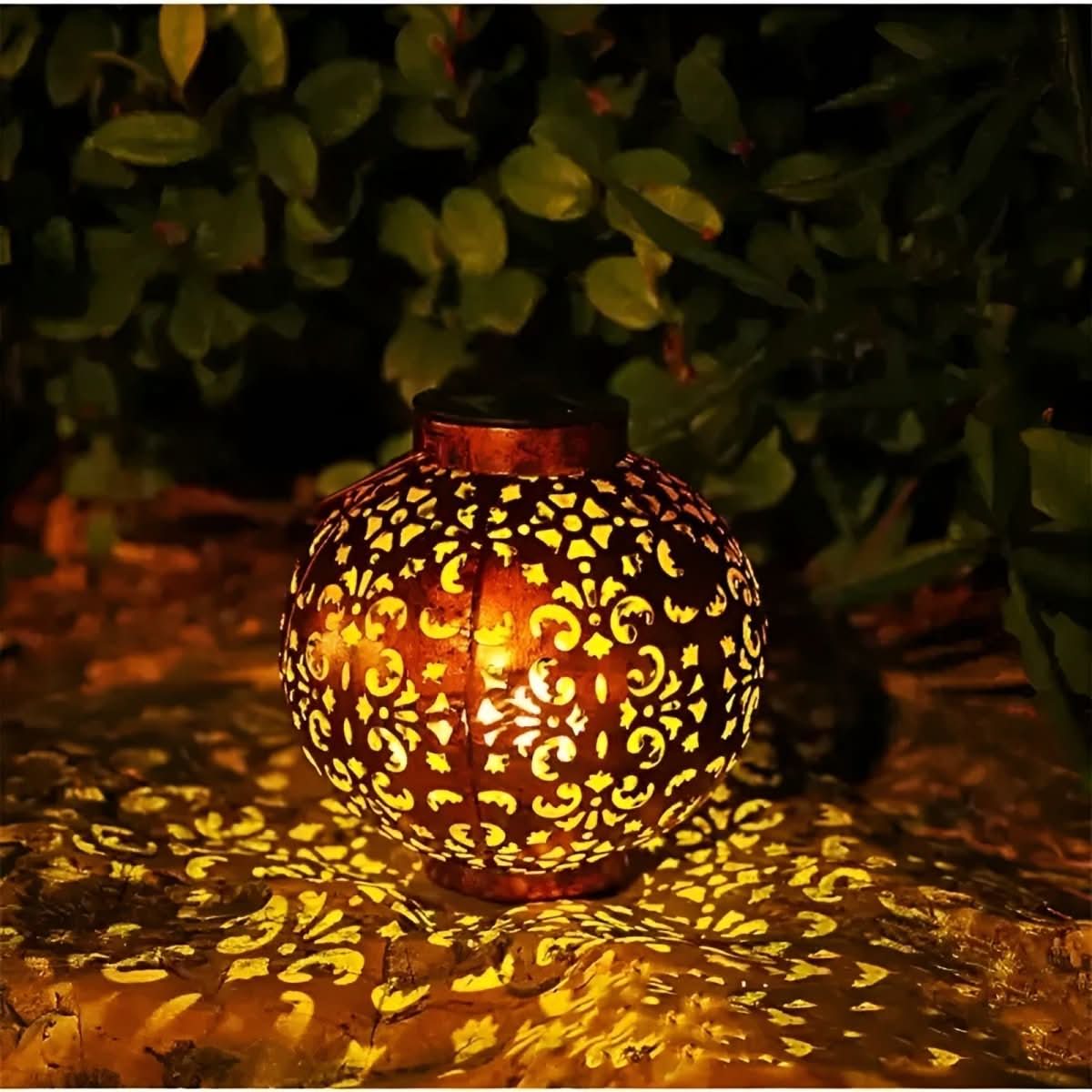Laviera – Lanterne solaire LED vintage pour jardin en forme de globe