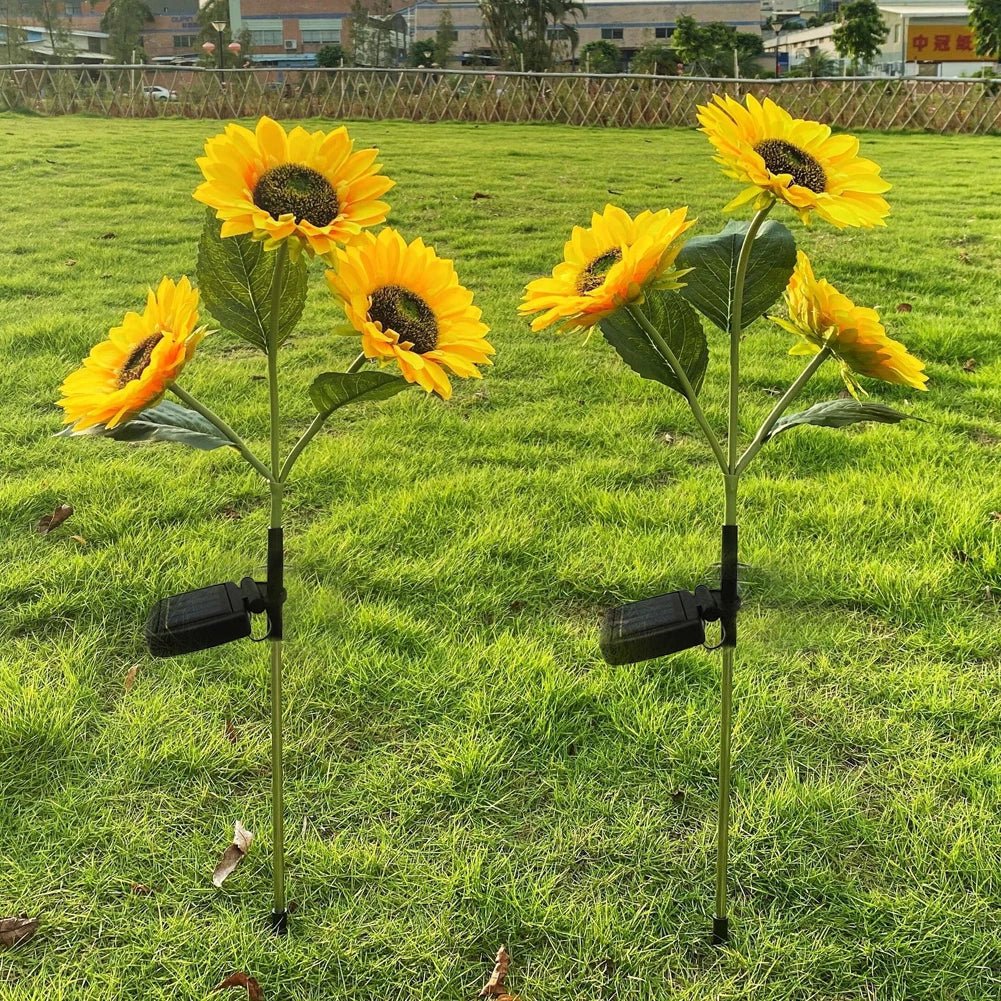 Solavelle – Lampada Solare a Palo con LED a Girasole Vintage