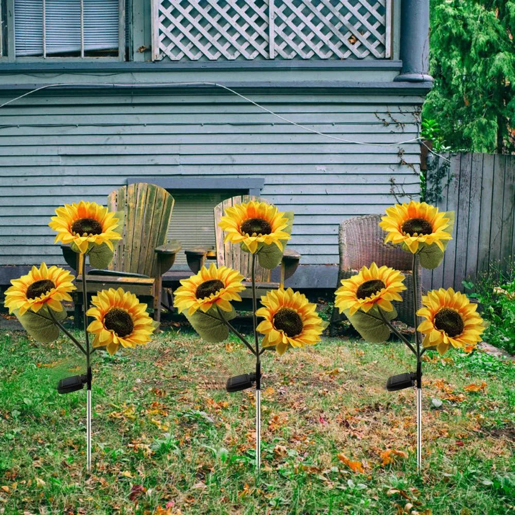 Solavelle – Lampada Solare a Palo con LED a Girasole Vintage