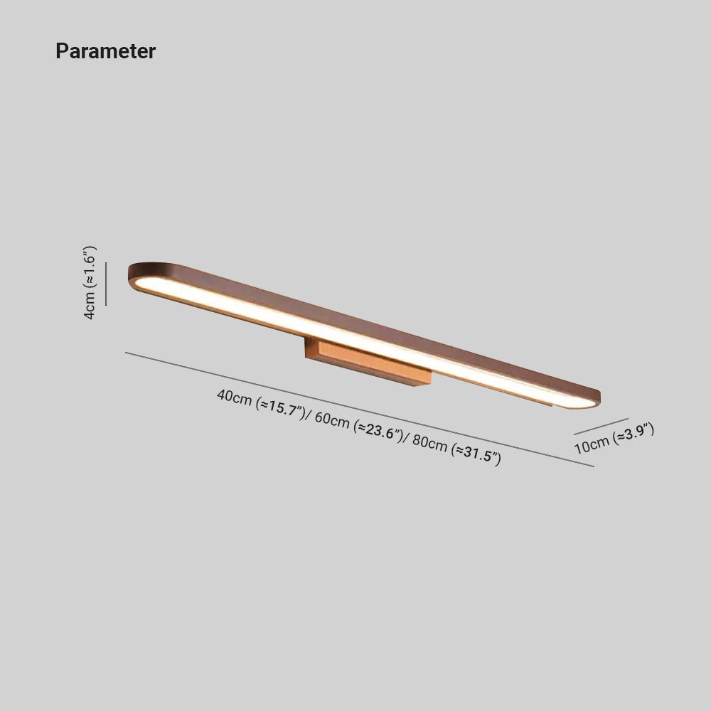 Verano – Lampă de perete modernă, design liniar, culoare cafea