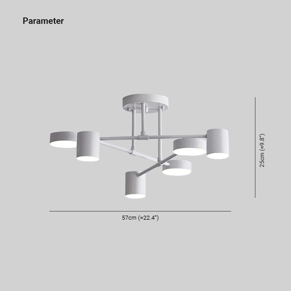 Astralux – Plafonnier circulaire moderne en noir et or
