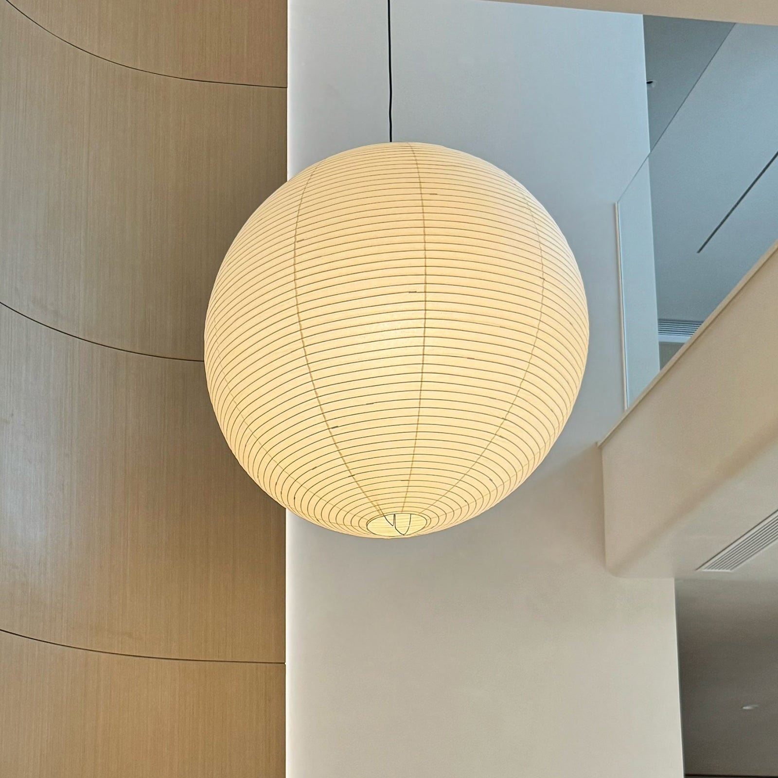 Braylune - Lampada a sospensione da soffitto in carta washi e bambù