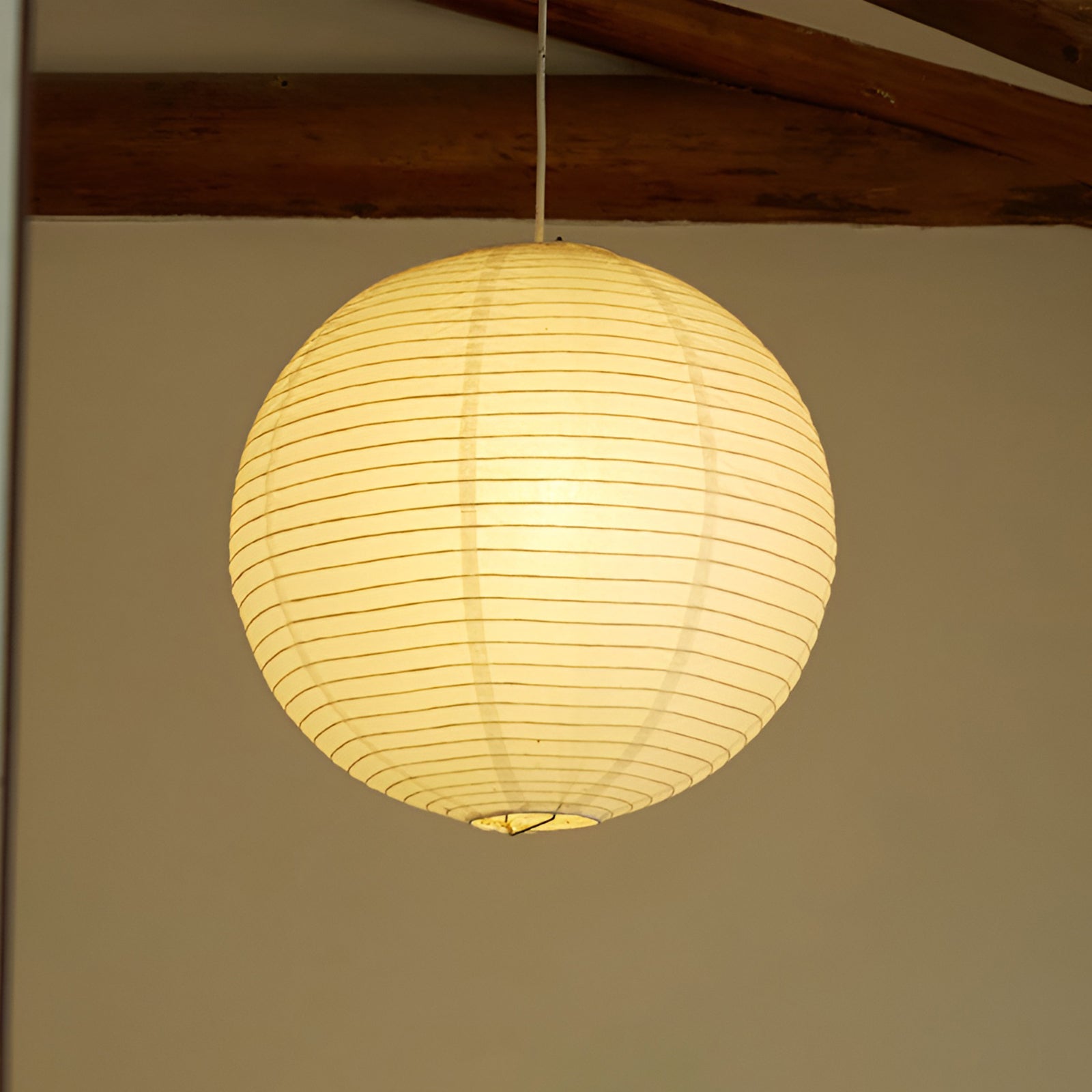 Braylune - Lampada a sospensione da soffitto in carta washi e bambù