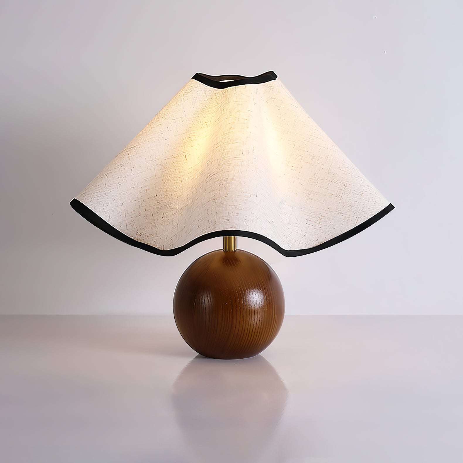 Mirelle - Lampada da tavolo con paralume in tessuto Wave Crest