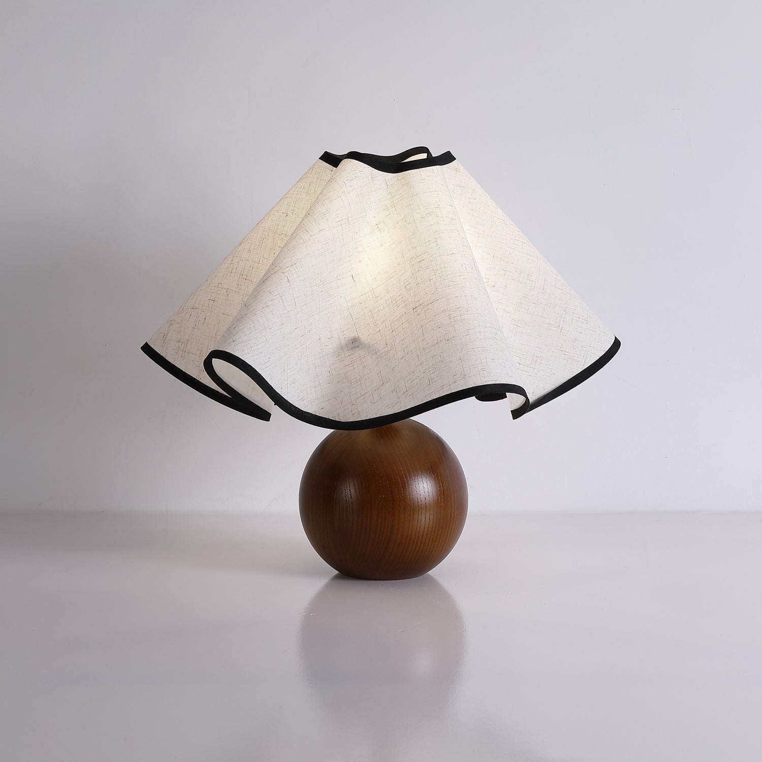 Mirelle - Lampada da tavolo con paralume in tessuto Wave Crest