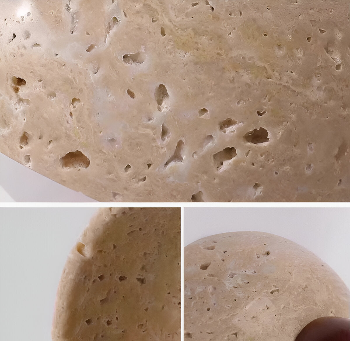 Travessae – Lámpara de Pared LED en Forma de Cono de Travertino Amarillo