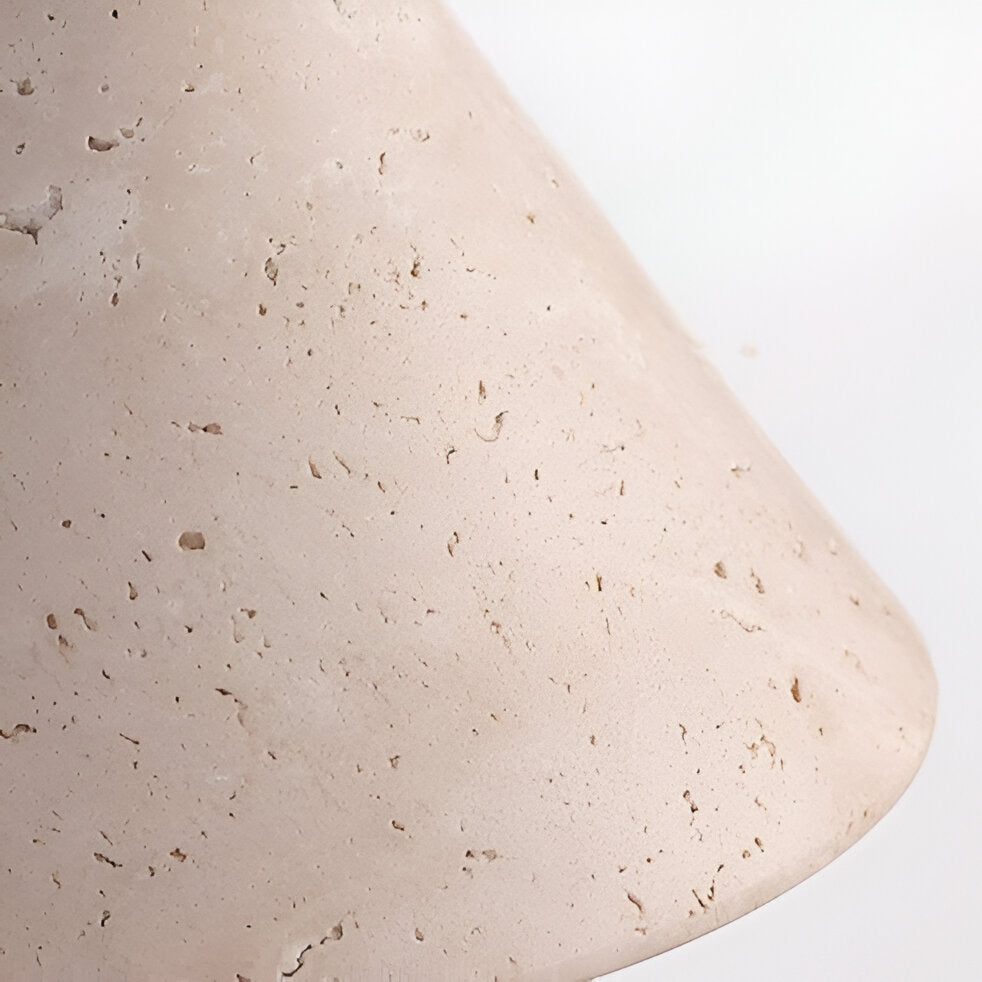 Travessae – Lámpara de Pared LED en Forma de Cono de Travertino Amarillo