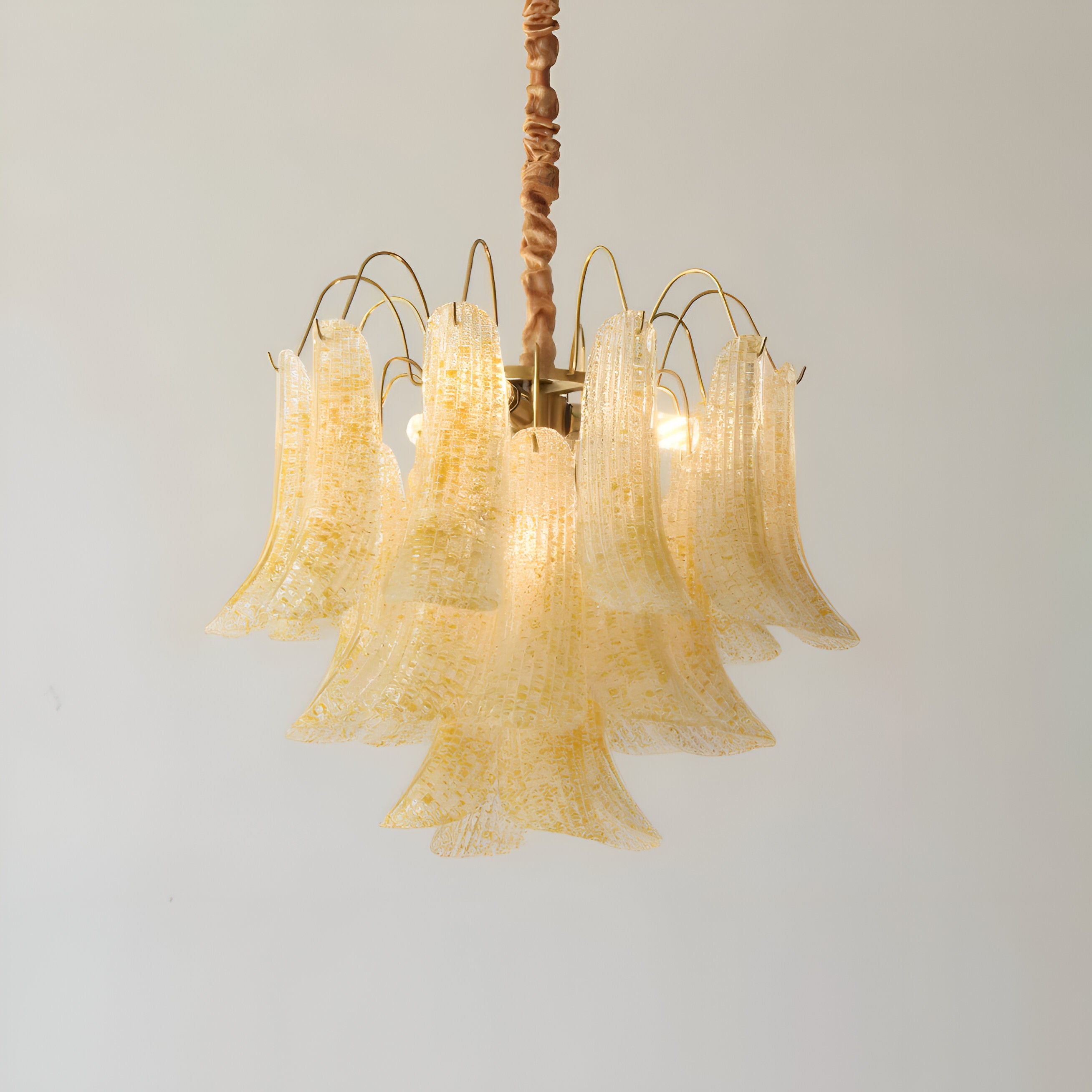 Virelli- Retro Murano-inspireret Farverig Glaslysekrone