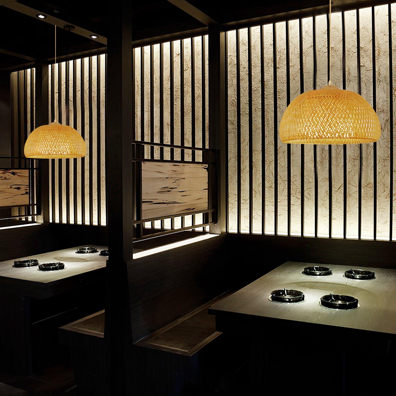 Eurnora - Suspension en bambou naturel