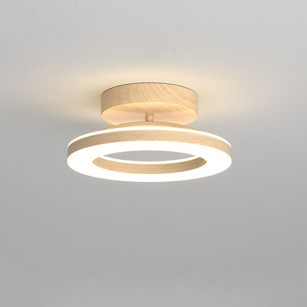 Oriale - Lámpara de techo redonda de acrílico con LED