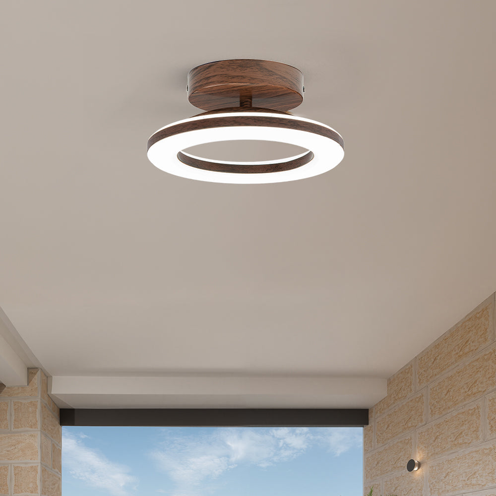 Oriale - Lámpara de techo redonda de acrílico con LED