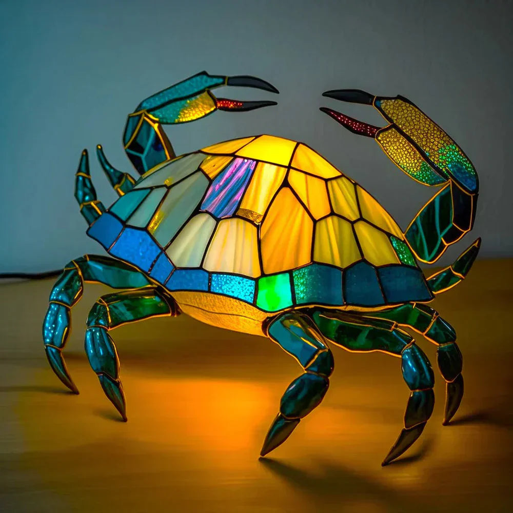 Elaris – Skleněná stolní lampa se zvířecím motivem