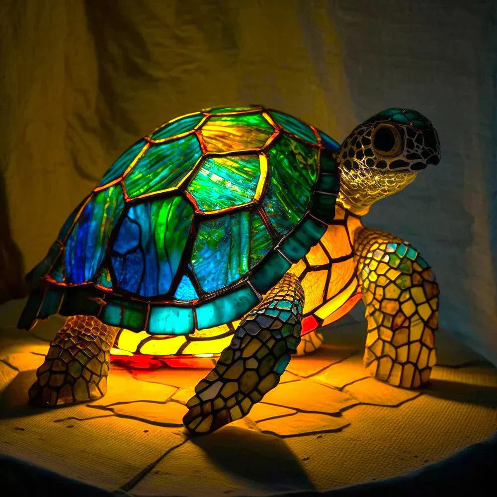 Elaris – Skleněná stolní lampa se zvířecím motivem