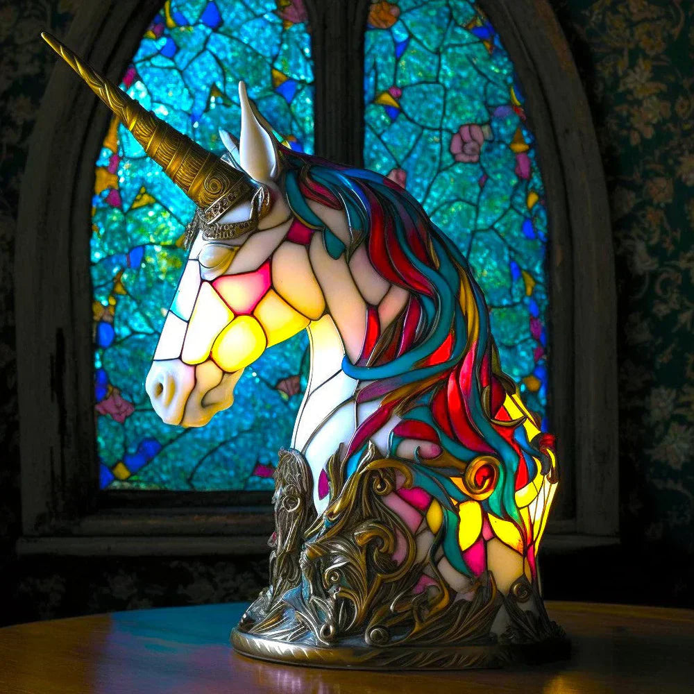 Elaris – Skleněná stolní lampa se zvířecím motivem