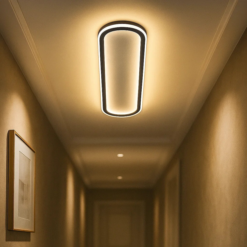Lunavel – Oválné LED stropní svítidlo do chodby