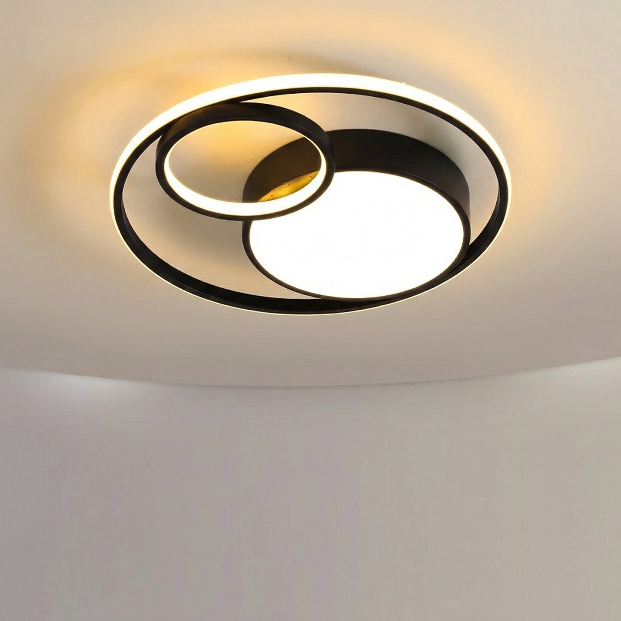 Gourvian – Lampă de plafon LED cu dovleac negru
