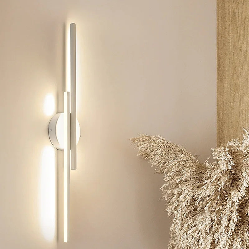 Vellano – Modern LED fali lámpa, iker lineáris dizájn
