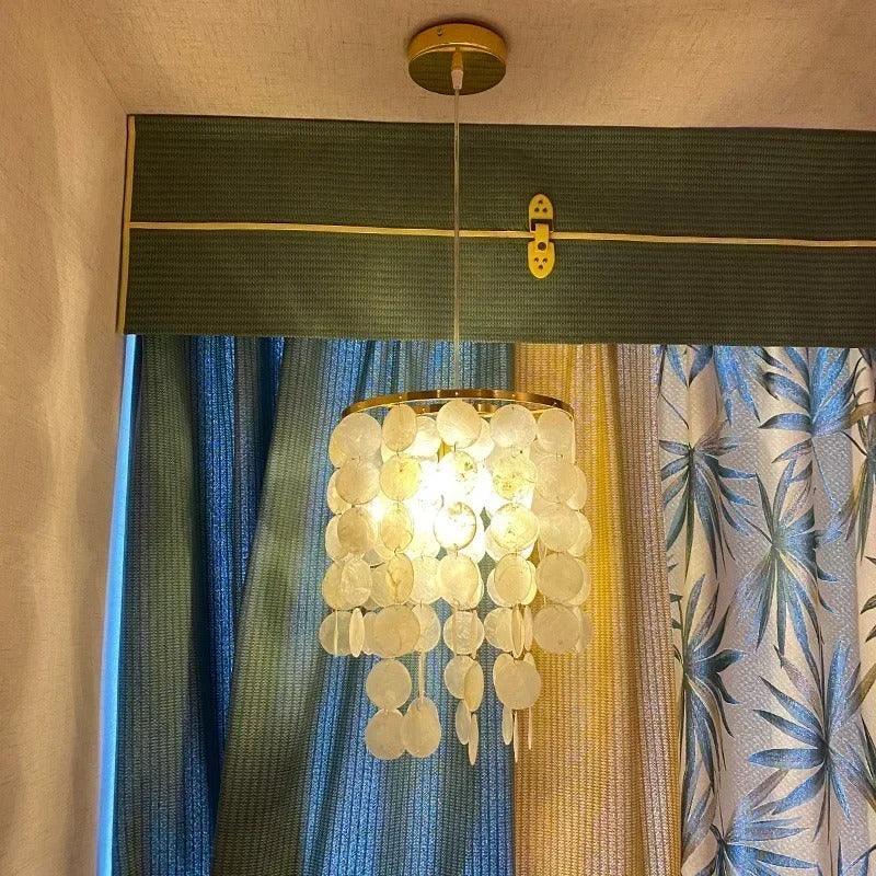 Mirellae- Sculptural Seashell-Inspired Pendant Chandelier