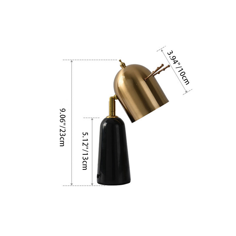 Vaelric - Északi Szarvasagancs Vas Márvány Olvadó Viasz Asztali Lámpa