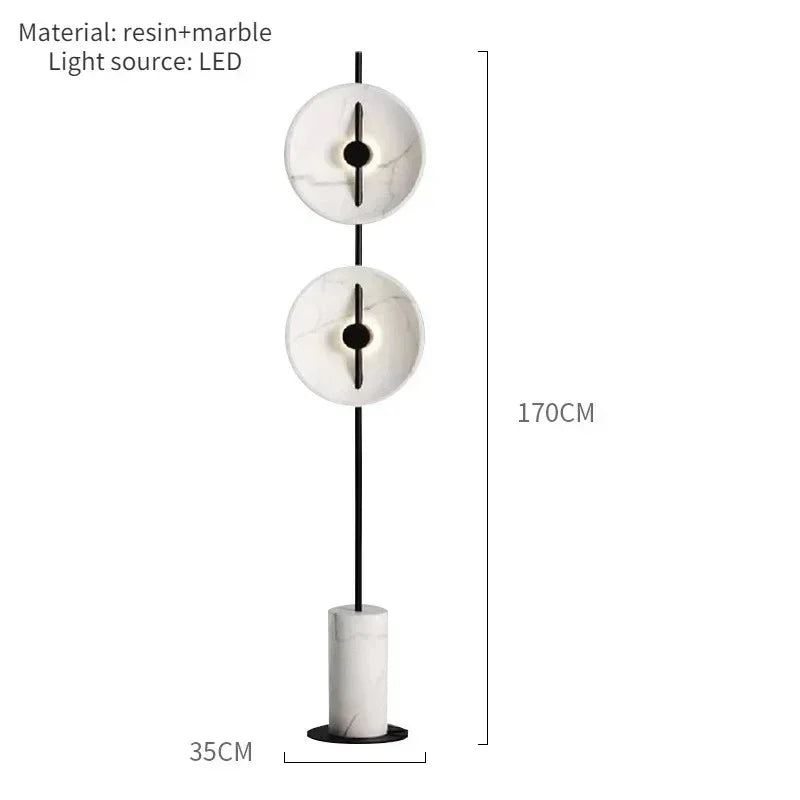 Caelita – Lampe sur pied moderne à forme douce