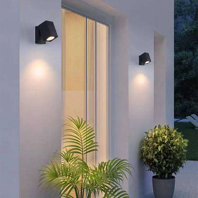 Trevane - Outdoor Rotatable Metal Spotlight Wall Light