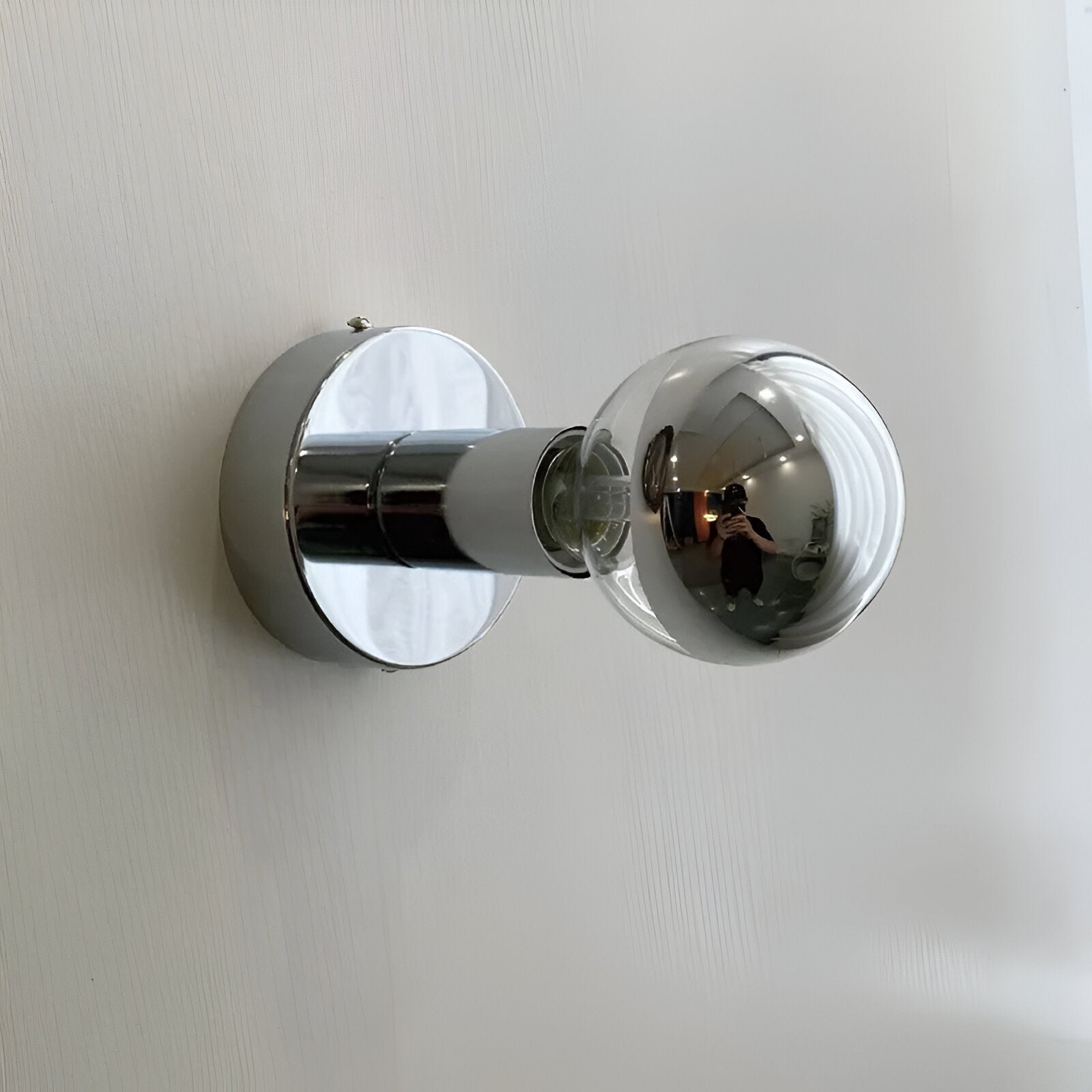 Bonnie Retró Vas Gömbölyű Üveg Fali Lámpa